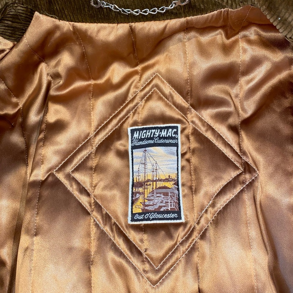 Vintage Mighty Mac Cutterwear Corduroy Quilted Lined Jacket - Picture 3 of 11